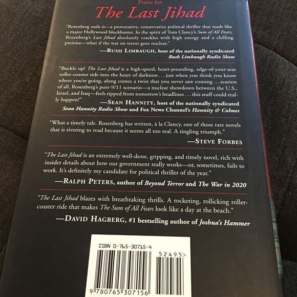 The Last Jihad; Political Thrillers Series #1 - Rosenberg, 0765346435, hardback - Picture 2 of 2